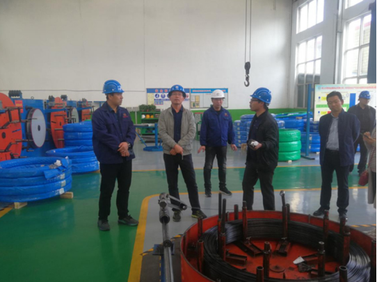 環保廳林處長到我公司視察秋冬季外貿出口訂單污染天氣豁免管控情況